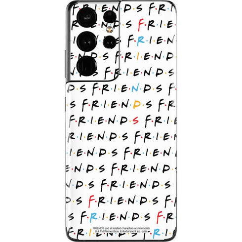 Warner Bros FRIENDS Pattern Galaxy S21 Ultra 5G Skin